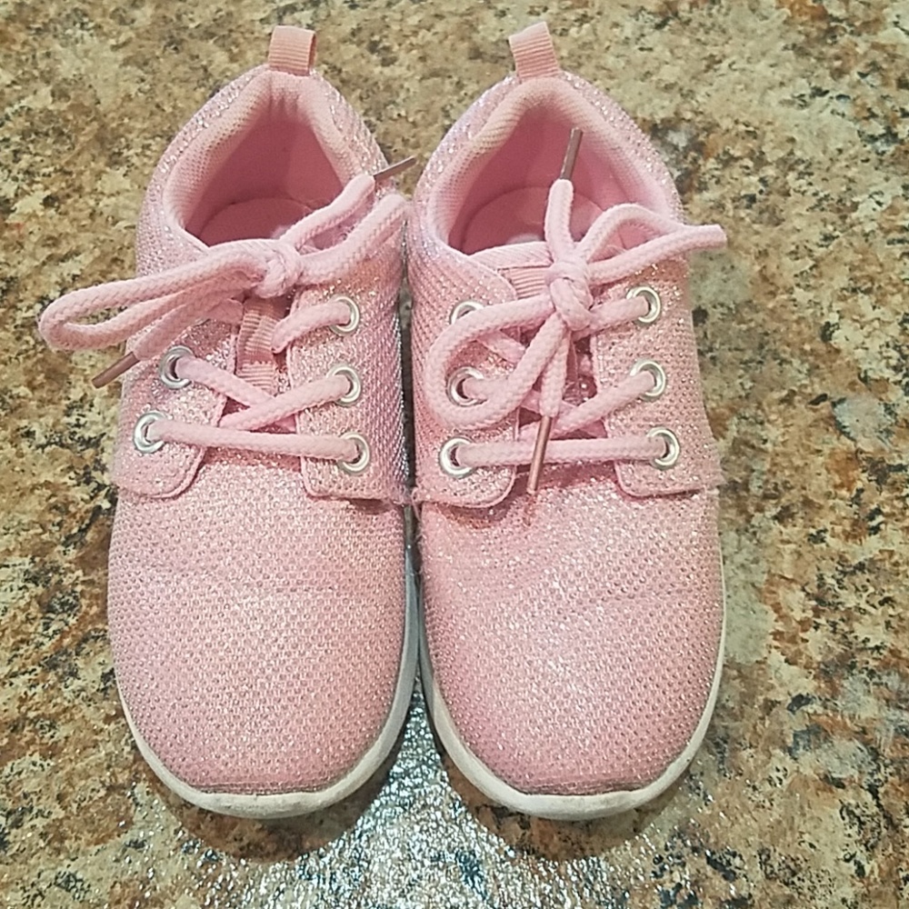 Girls Pink Sparkle Sneakers size 11